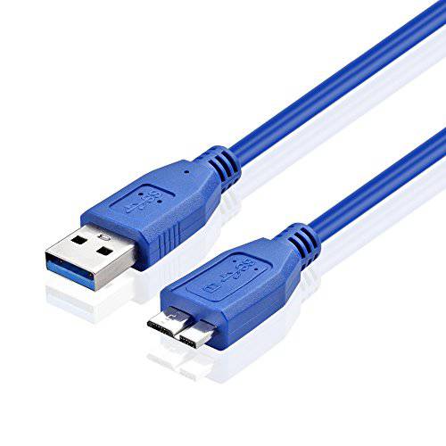 TNP USB 3.0 케이블 - 미니-B to Type A (15 FT) Type A-Male to 미니 B Male 어댑터 컨버터 연장 금도금 초고속 USB 커넥터 Port 마개 와이어 코드 - Blue