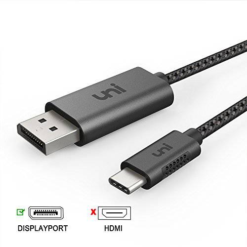USB C to DisplayPort,DP 케이블 가정용 사무실,오피스 4K@60Hz 2K@165Hz uni 견고한 알루미늄 DisplayPort,DP to USB C 케이블 [썬더볼트 3 호환] 맥북 프로 맥북 에어 아이패드 프로 2020 2018 XPS 15 13 for