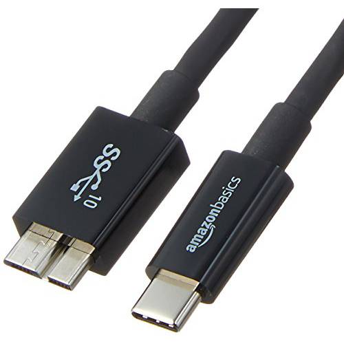 AmazonBasics USB Type-C to Micro-B 3.1 Gen2 충전 케이블 - 3 Feet (0.9 미터) - 화이트