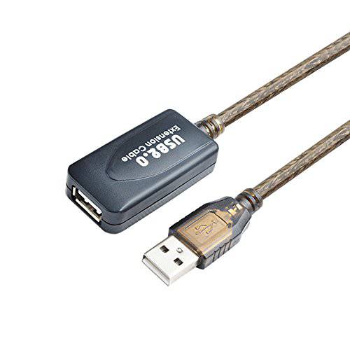 Pasow USB 2.0 A Male to A Female 연장 케이블 고속 480 Mbps (50 Feet(15m))