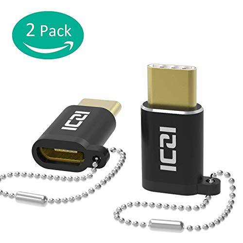 USB C Adapter, ICZI 금도금 USB C to USB 3.0 Adaptor, USB OTG 변환 Connector, 지원 MacBook, 삼성 갤럭시 S8, S9 and More Type C Devices-Aluminum Body, 3 팩