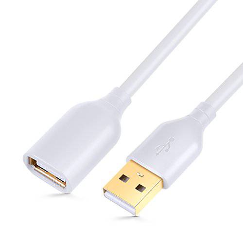 USB 연장 케이블, Besgoods 2-Pack 10ft/ 3m USB 2.0 Type A Male to A Female 연장 케이블 USB 케이블 연장 with Gold-Plated Connectors, 블랙