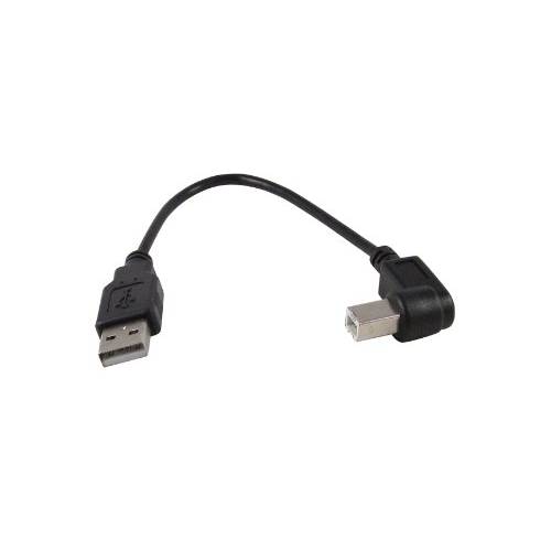 YCS Basics 블랙 6 Inch USB 2.0 고속 Printer/ 스캐너 직각 케이블