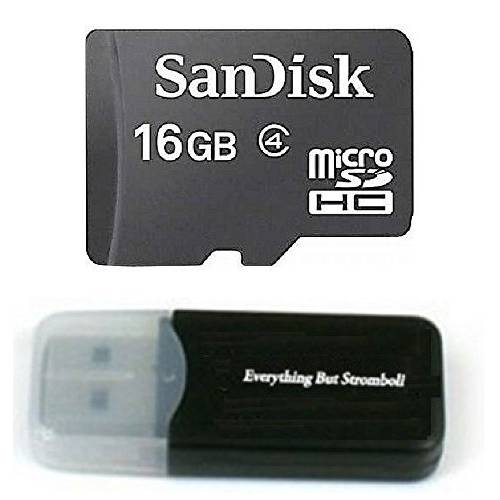 SanDisk 16GB Class 4 미니 SDHC 메모리 카드 works with Roku Ultra, Roku 4, Roku 3, Roku 2 TV스틱 with Everything but Stromboli (TM) 카드 리더,리더기 (SDSDQM-016G-B35)