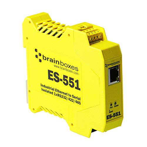 Brainboxes - 디바이스 서버, 국자 - 10MB LAN, RS-232, RS-422, RS-485 (ES-551)
