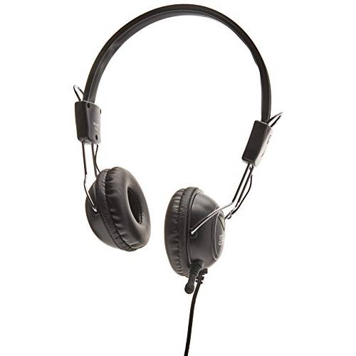 Klip Xtreme 스테레오 헤드폰,헤드셋 유선 with 미니 마이크,마이크로폰 Boom- On-Ear with 조절가능 Headband, in-Line 제어 Capsule, 86in Cord- 3.5mm 커넥터