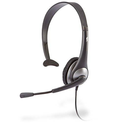 Cyber Acoustics 모노 Headset, 헤드폰 with microphone, great for K12 학교 교실 and 교육 (AC-104), 그레이