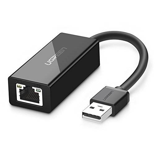 UGREEN 인터넷 어댑터 랜포트 어댑터 USB 2.0 to 10 100 네트워크 RJ45 랜 유선 어댑터 호환가능한 닌텐도스위치 Wii Wii U 맥북 크롬북 윈도우 맥 OS 서피스 Linux ASIX AX88772 Chipset Black for