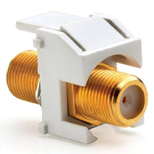 Legrand - On-Q WP3480WH Recessed Gold FConnector, White