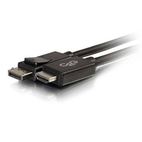 C2G 54325 DisplayPort,DP to HDMI 어댑터 케이블 M/ M, TAA Compliant, 블랙 (3 Feet, 0.91 Meters)