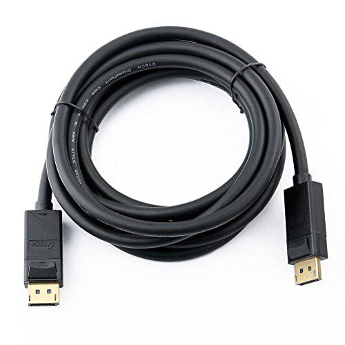 DTECH DisplayPort,DP to DisplayPort,DP 케이블 4k 60hz with 금도금 커넥터 (6 Feet, Black)