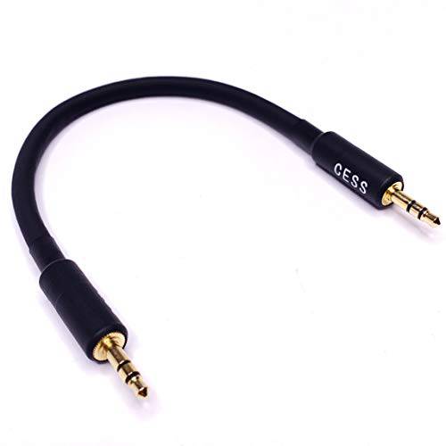 CESS-070 숏 스테레오 오디오 케이블 with 3.5mm TRS Connectors, 6-inch