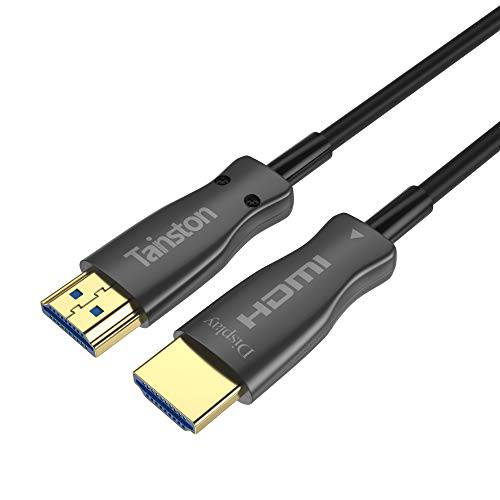 Fiber HDMI 케이블 75 ft(feet) Tainston Fiber Optic HDMI 케이블 지지 고속 18Gbps 4K at 60Hz，HDR, Dolby Vision, HDCP2.2, ARC, 3D Subsampling 4:4:4/ 4:2:2/ 4:2:0