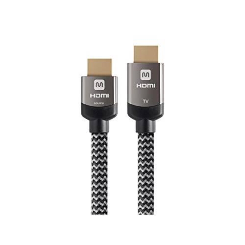Monoprice HDMI 고속 Active 케이블 - 30 피트 - 회색, 4K@60Hz, 18Gbps, HDR, 28AWG, YUV, 4:4:4, CL3 - 룩스 Active Series