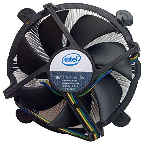 Intel E29477-002 소켓 1366 Copper Core/ 알루미늄 히트 싱크대& 4 선풍기 w/ 4-pin 커넥터 up to Core i7 3.06GHz
