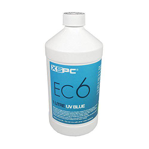 XSPC EC6 고 퍼포먼스 Premix Coolant, Translucent, 1000 mL, 블루 UV