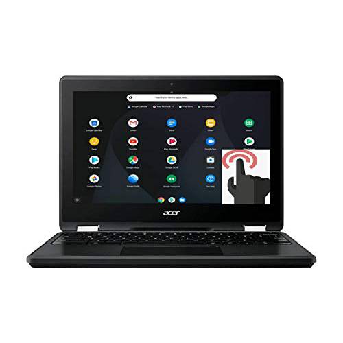 Acer 회전 11 2-in-1 컨버터블 11.6 HD 터치스크린 WLED-Backlit Chromebook, Intel Celeron N3350 Processor, 4GB Memory, 32GB eMMC, Bluetooth, WiFi, Webcam, 구글 Chrome OS, Obsidian 블랙