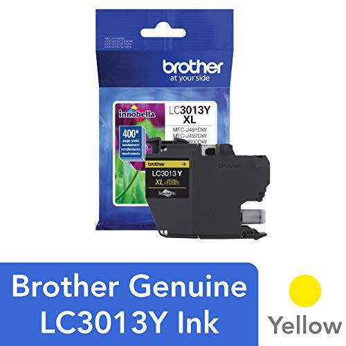 Brother 프린터 LC3013Y Single Pack 카트리지 출력,수율 Up To 400 페이지 LC3013 잉크 Yellow