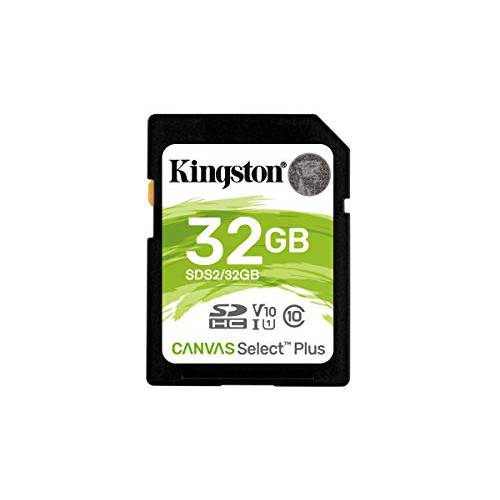 Kingston 32GB SDHC Canvas 플러스 100MB/ s Read Class 10 UHS-I U1 V10 메모리 카드 (SDS2/ 32GB)