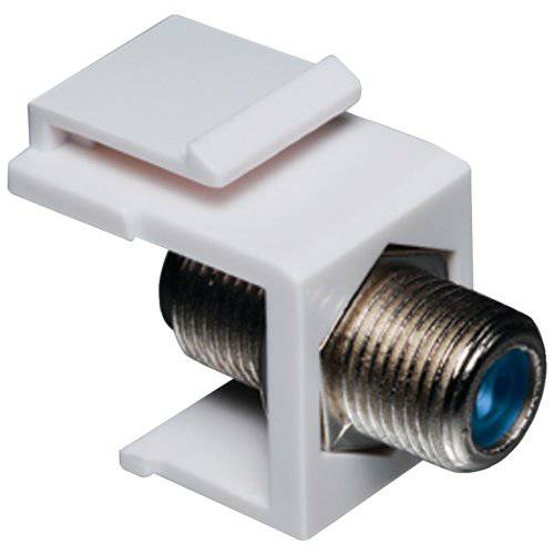 Datacomm 20-3202-WH Keystone Jack with 2.4 GHz F-Connector (White)