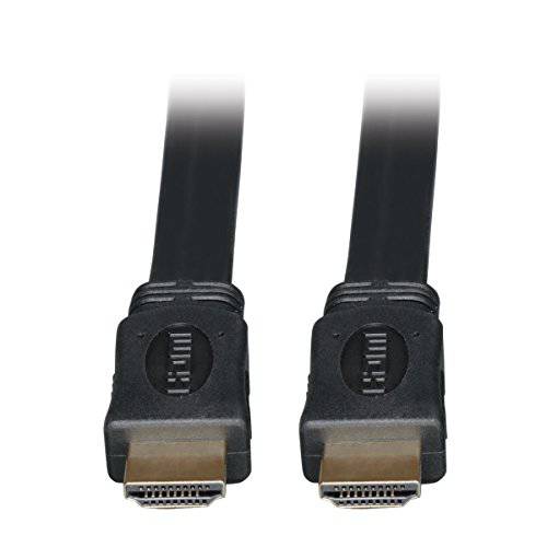 Tripp Lite 고속 HDMI Flat 케이블, 울트라 HD 4K x 2K, 디지털 화상 with 오디오 (M/ M), Black, 3-ft. (P568-003-FL)