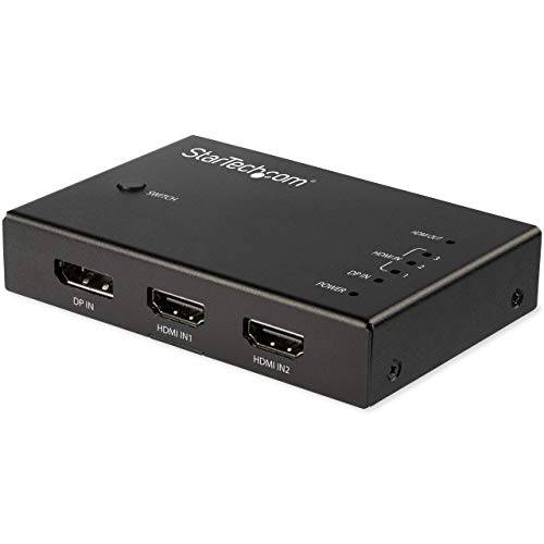 StarTech.com 4 Port HDMI 화상 스위치 - 3X HDMI& 1x DisplayPort, DP - 4K 60Hz - 다중 Port HDMI 스위치 Box w/ 자동 스위치er (VS421HDDP)