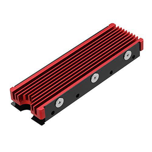 NVMe Heatsinks for M.2 2280mm SSD Double-Sided 쿨링,식히기 Design（red）