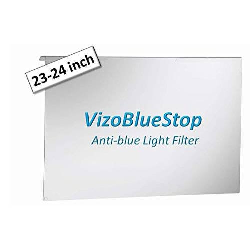 VizoBlueStop 19-20 inch Anti- 블루라이트 필터 for 컴퓨터 모니터. 블루라이트 모니터 화면보호필름, 액정보호필름 Panel (17.3 x 10.8 inch). 차단 블루라이트 380 to 495 nm. Fits LCD, TV and PC, 맥 모니터
