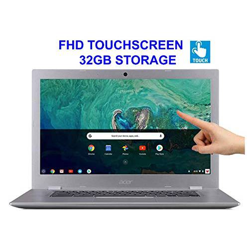 Acer Chromebook 15.6 IPS 터치스크린 Full HD Intel Celeron N3350 1.10 GHz 4GB LPDDR4 32GB Flash 메모리 HDR 웹캠 Chrome OS