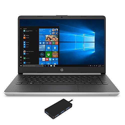 HP 14-dq1037wm 노트북 (Intel i3-1005G1 2-Core, 4GB 램, 128GB m.2 SATA SSD, Intel UHD 그래픽, 14 HD (1366x768), 와이파이, 블루투스, 웹캠, 2xUSB 3.1, 1xHDMI, Win 10 홈 in S-Mode) USB3.0 허브