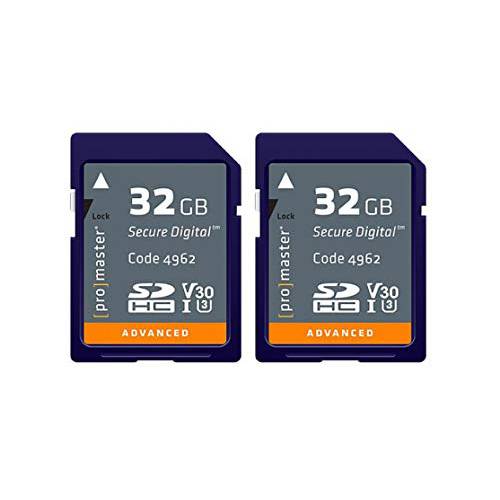 ProMaster 32GB 고급 SD 메모리 카드 - 쌍 Pack