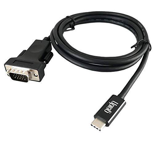 USB C to VGA 케이블, 호환가능한 with 맥북, 맥북 Pro/ Air, i맥, 맥 Mini, Dell XPS, 썬더볼트 3 and More 6FT