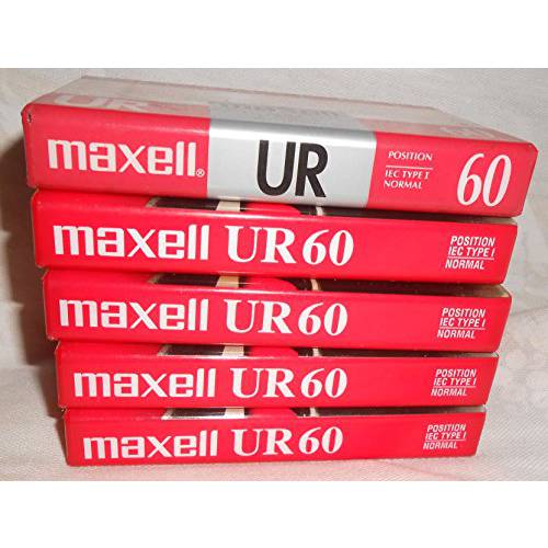 Maxell UR 60 Position IEC Type I 노멀 오디오 카세트 - 5 Pack
