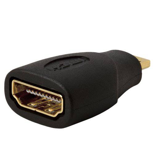 Cmple - 마이크로 HDMI Male to HDMI Female Adapter, HDMI 마이크로 to HDMI Connector, HDMI Female (Type-A) to 마이크로 HDMI Male (T