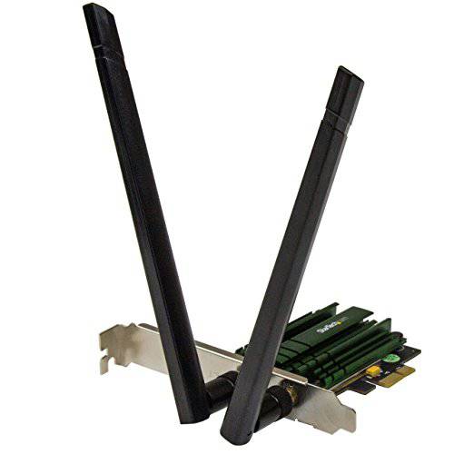 brandnameeng.com PCI Express AC1200 듀얼밴드 Wireless-AC 네트워크 어댑터 - PCIe 802.11ac 와이파이 카드 - 2.4/ 5GHz Wireless-AC 카드 (PEX867WAC22)