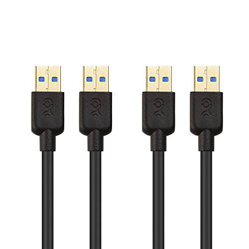 케이블 Matters 2-PackUSB 3.0 케이블 (USB to USB 케이블 Maleto Male) 인 블랙 6 ft