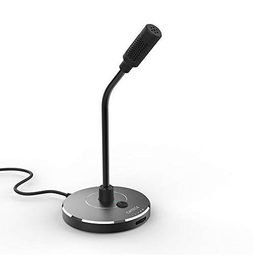CMTECK USB 컴퓨터 마이크,마이크로폰 G009, Noise-Cancelling 레코딩 데스트탑 마이크 for PC/ 노트북 for Online Chatting, 홈 Studio, Podcasting, Gaming, Skype, 유튜브 with 음소거 Function(Windows/ Mac)