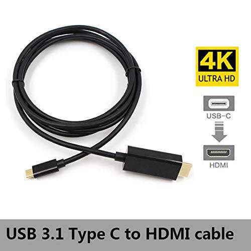 USB C 3.1 Type-C to HDMI 화상 어댑터 1.8M/ 6feet 케이블 지지 4Kx2K @30hz USB c hdmi for 구글 Pixel 3a/ 3/ 2 XL, 갤럭시 S10/ S9, 맥북, ChromeBook for 맥북 삼성 S8/ S8+/ Note 8