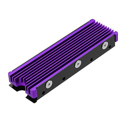 NVMe Heatsinks for M.2 2280mm SSD Double-Sided 쿨링,식히기 Design（Purple）