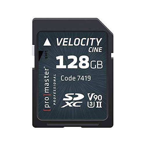 Promaster SDHC 128GB Velocity CINE V90 UHS-II U3 메모리 카드 (7419)