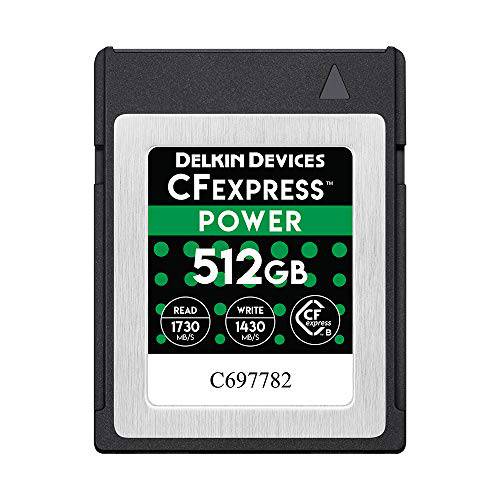 Delkin 디바이스 512GB 파워 CFexpress Type B 메모리 카드 (DCFX1-512)