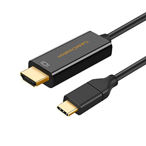 USB C to HDMI 2.0 케이블 가정용 사무실,오피스 4K@60Hz 6FT, 케이블Creation Type C to HDMI 썬더볼트 3 호환가능한 for 맥북 프로, 맥북 Air/ 아이패드 프로 2020 2019, 서피스 Go, 갤럭시 S10 S9 S8 S20, LG V30/ 20