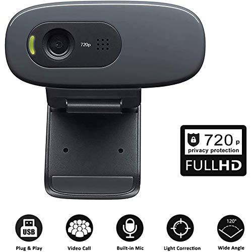 720P 웹cam, C270 웹 캠 with Built-in HD 마이크,마이크로폰 1280 x 720p USB 웹 Cam, 와이드스크린 화상 통화 and 레코딩