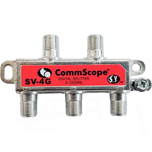 CommScope SV-4G 4-Way MoCa Horizontal 동축, 동축ial,COAX 분배 -7dB 5-1002 MHz 고 퍼포먼스 for 동축 케이블 TV&  인터넷