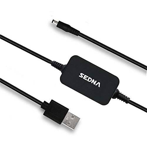 SEDNA - USB Type A 5v to 12V 2A DC DC 컨버터 with 9 x 90 도 어댑터 Jack
