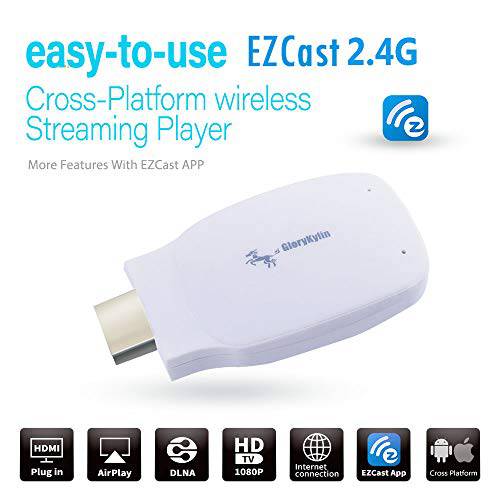 EZCast 2.4G TV 동글 1080p miracast/ DLNA/ Airplay 와이파이 고속 무선 HDMI 디스플레이 리시버 iOS/ 안드로이드/ 윈도우 디바이스