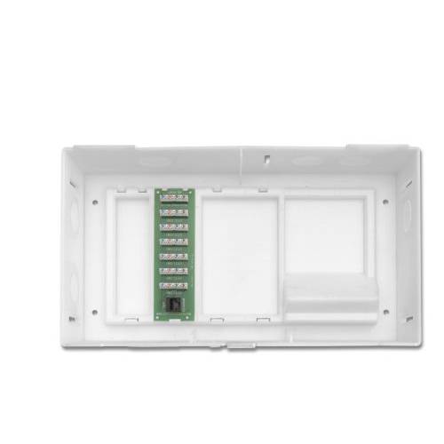 Leviton 47604-F6 멀티 Dwelling Unit, MDU Kit, 플러스 1 X 6 전화 Expansion Board, ABS 케이스 and Cover, White