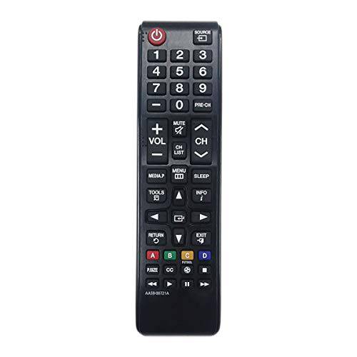 Aurabeam 교체용 TV 리모컨, 원격 AA59-00721A for 삼성 스마트 HD 4K LED 텔레비전 호환가능한 with Most 삼성 모델 TVs (Basic Functions) (AA5900721A)