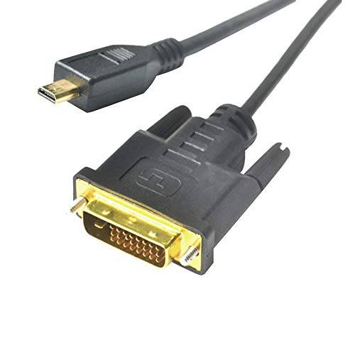 Seadream 30CM Micro HDMI Male to DVI(24+ 1) Male 케이블 블랙 (1 Feet)