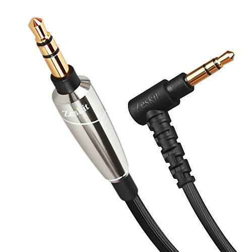 Zeskit 3.5mm Jack 스테레오 오디오Cable withSilverPlated Copper Conductors for 무손실 오디오, for 스피커 헤드폰,헤드셋 AUX Input 라디오 테이프 오디오 레코딩 (Silver)